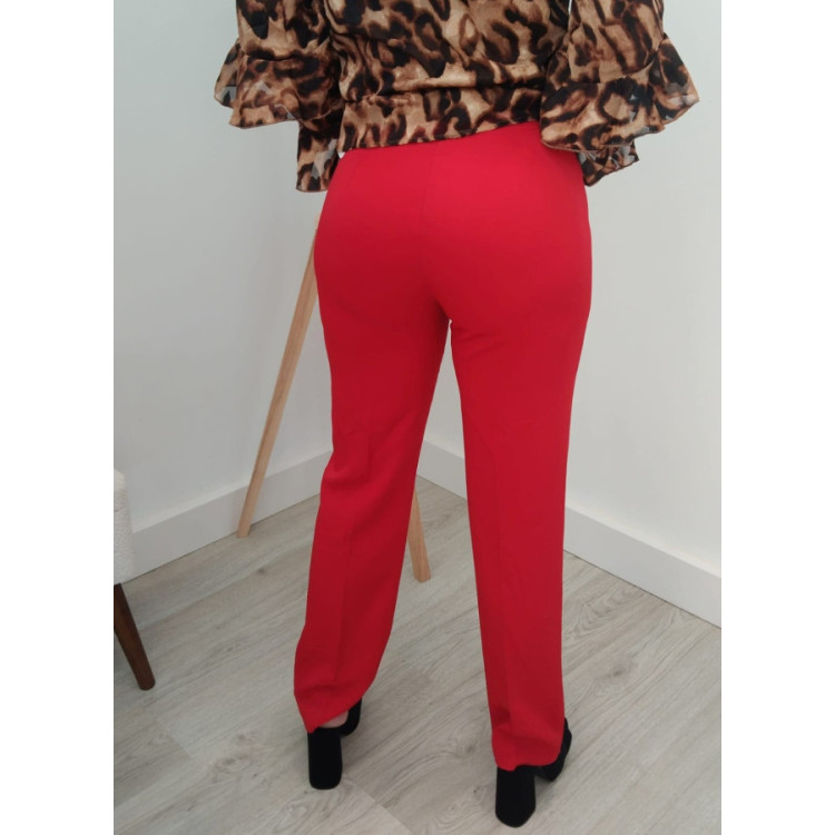 PANTALÓN DE VESTIR ROJO